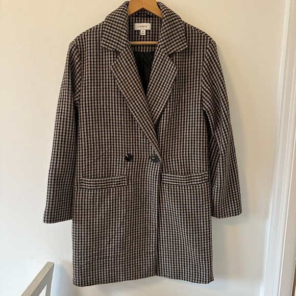 Evereve Betty Houndstooth Blazer Jacket Size XS - Picture 1 of 9